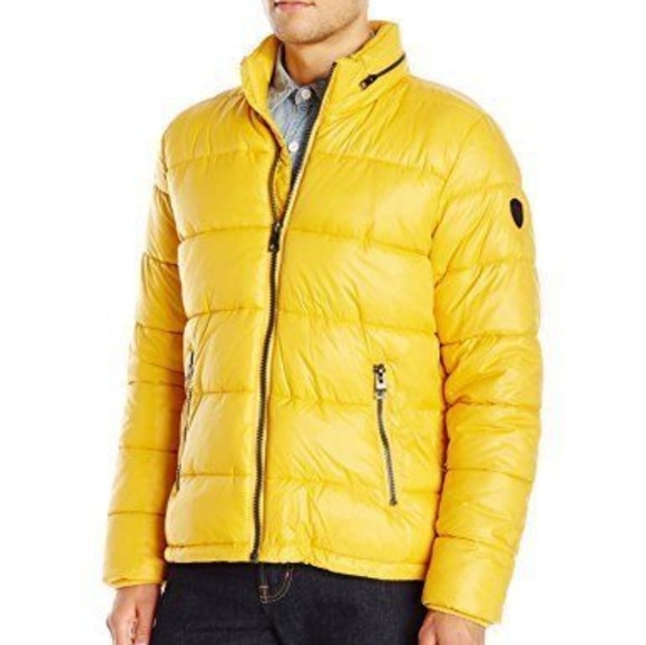 yellow guess windbreaker